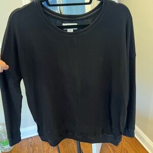 VELVET Black casual waffle knit Top Sz small new